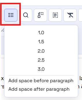 Spacing Preference Icon